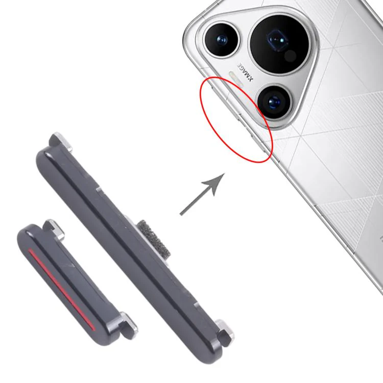 For Huawei Pura 70 10pairs Original Power Button and Volume Control Button (Black) - Image 4