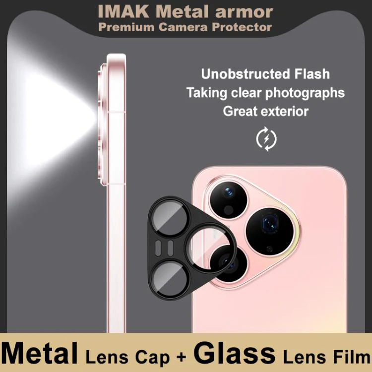For Huawei Pura 90 Pro 5G IMAK Metal Armor Premium Camera Lens Protector Film(Black) - Image 2