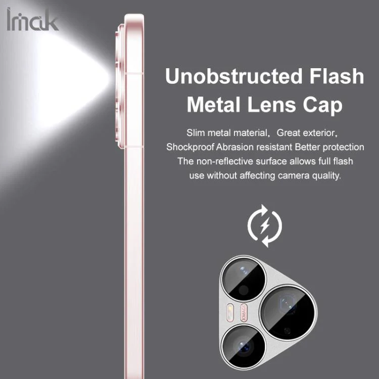 For Huawei Pura 90 Pro 5G IMAK Metal Armor Premium Camera Lens Protector Film(Pink) - Image 5