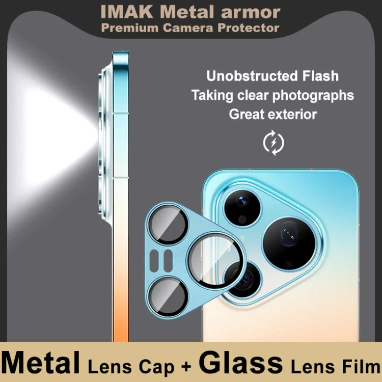 For Huawei Pura 90 Pro Max 5G IMAK Metal Armor Premium Camera Lens Protector Film(Blue) - Image 2