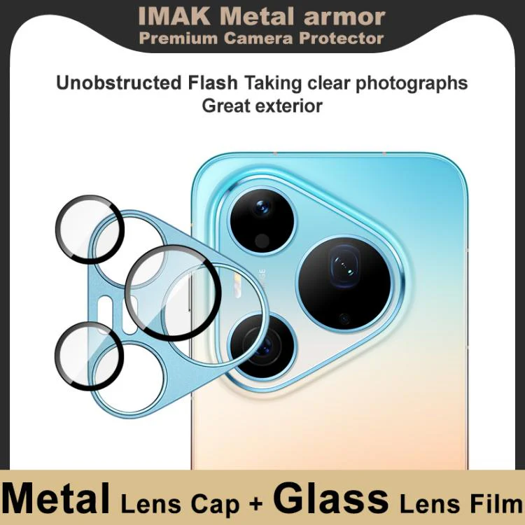 For Huawei Pura 90 Pro Max 5G IMAK Metal Armor Premium Camera Lens Protector Film(Blue) - Image 3