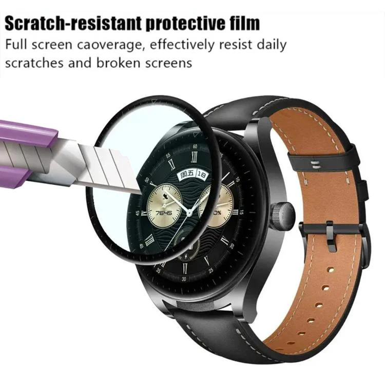 For Huawei Watch Buds 2 3pcs PMMA Composite Material Heat-Bendable HD Screen Protector - Image 6