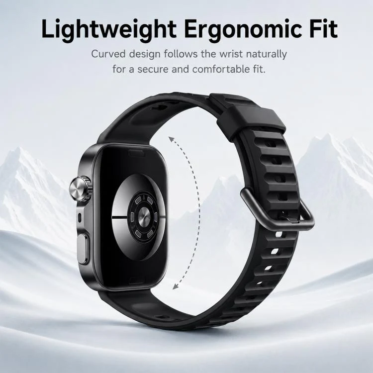 For Huawei Watch Fit 5 / Fit 5 Pro xDfind Sport Silicone Watch Band, Type:Silver Buckle(Dark Blue) - Image 8