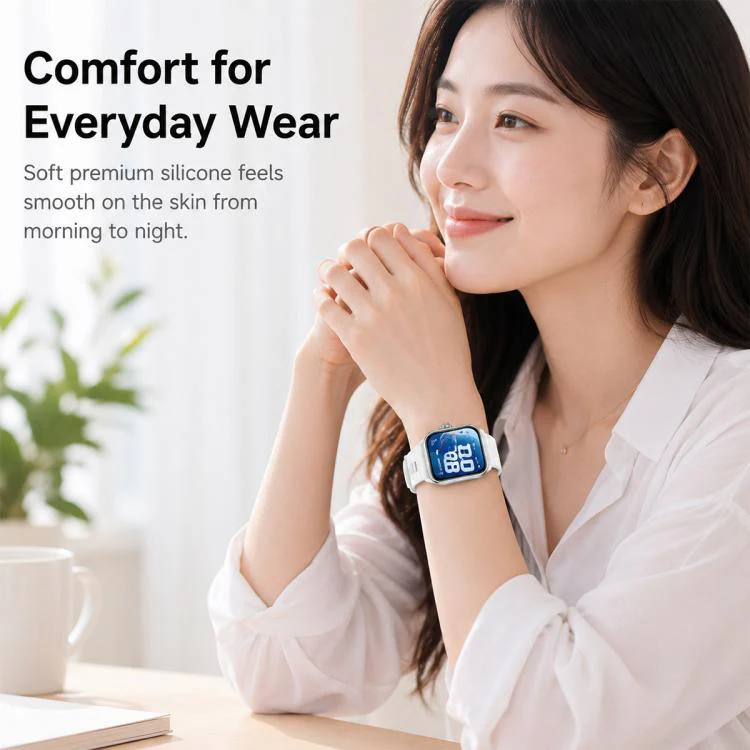 For Huawei Watch Fit 5 / Fit 5 Pro xDfind Sport Silicone Watch Band, Type:Silver Buckle(Dark Green) - Image 11