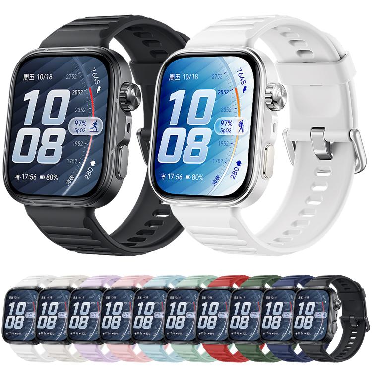 For Huawei Watch Fit 5 / Fit 5 Pro xDfind Sport Silicone Watch Band, Type:Silver Buckle(Light Purple) - Image 3