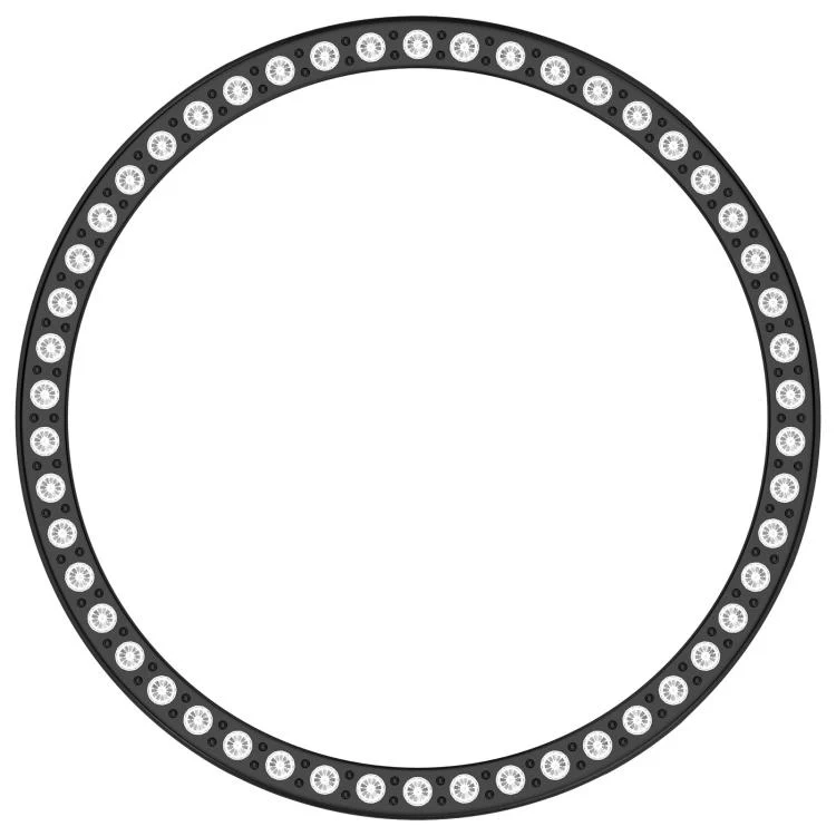 For Huawei Watch GT 6 41mm Single Row Diamond Half Coverage Hollow PC Watch Protective Cover(Black) - Image 5
