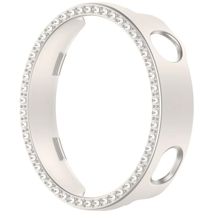 For Huawei Watch GT 6 41mm Single Row Diamond Half Coverage Hollow PC Watch Protective Cover(Frosted Starlight) - Image 3
