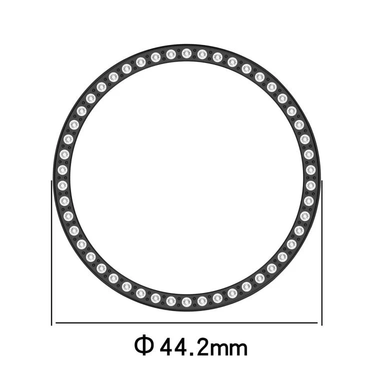 For Huawei Watch GT 6 41mm Single Row Diamond Half Coverage Hollow PC Watch Protective Cover(Frosted Starlight) - Image 8