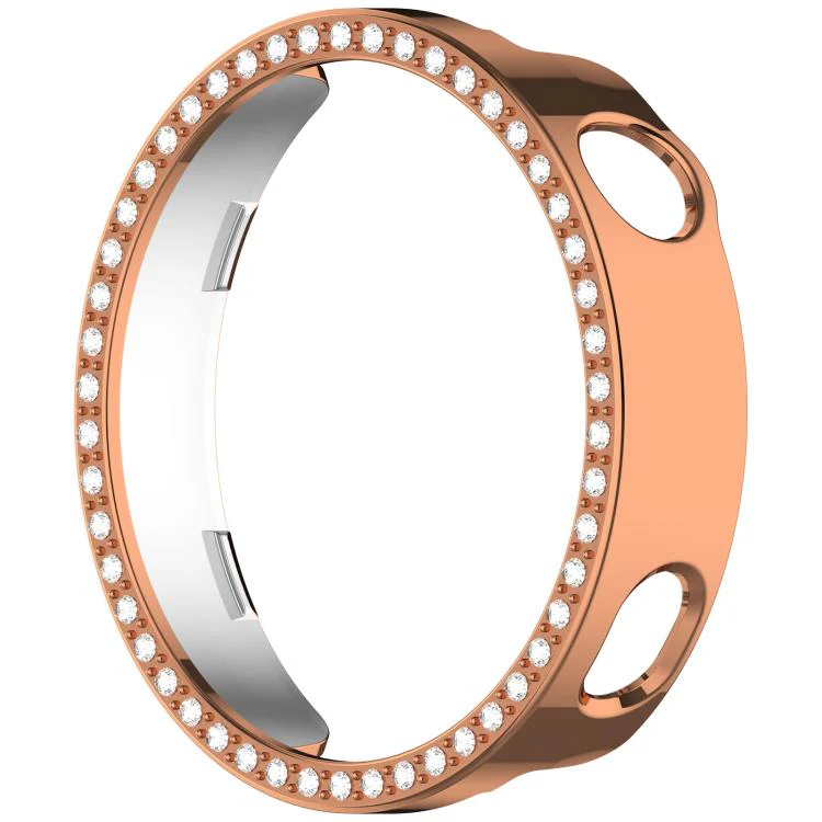 For Huawei Watch GT 6 41mm Single Row Diamond Half Coverage Hollow PC Watch Protective Cover(Rose Gold) - Image 3