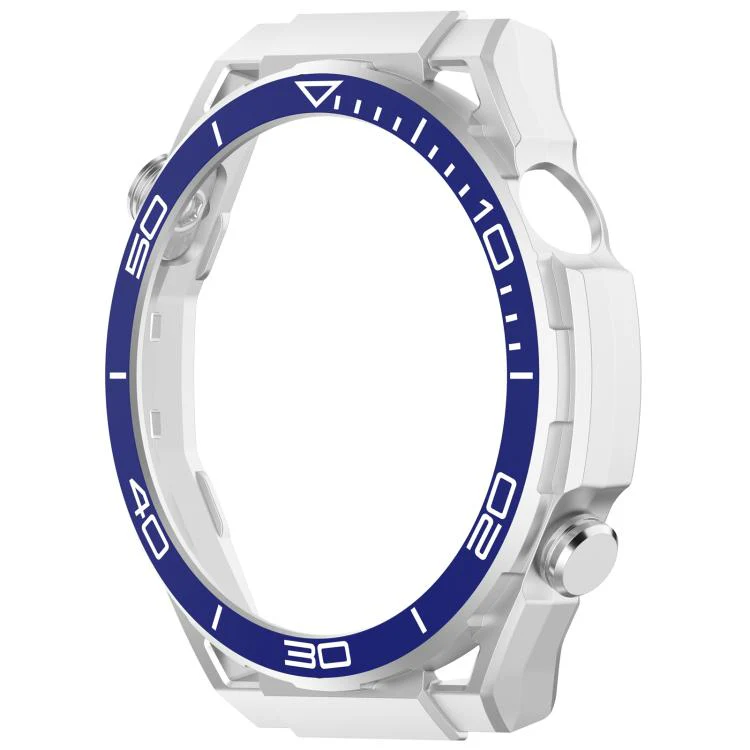 For Huawei Watch GT 6 46mm Change to Watch Ultimate Design PC Hollow Watch Protective Cover(Silver Blue) - Image 3