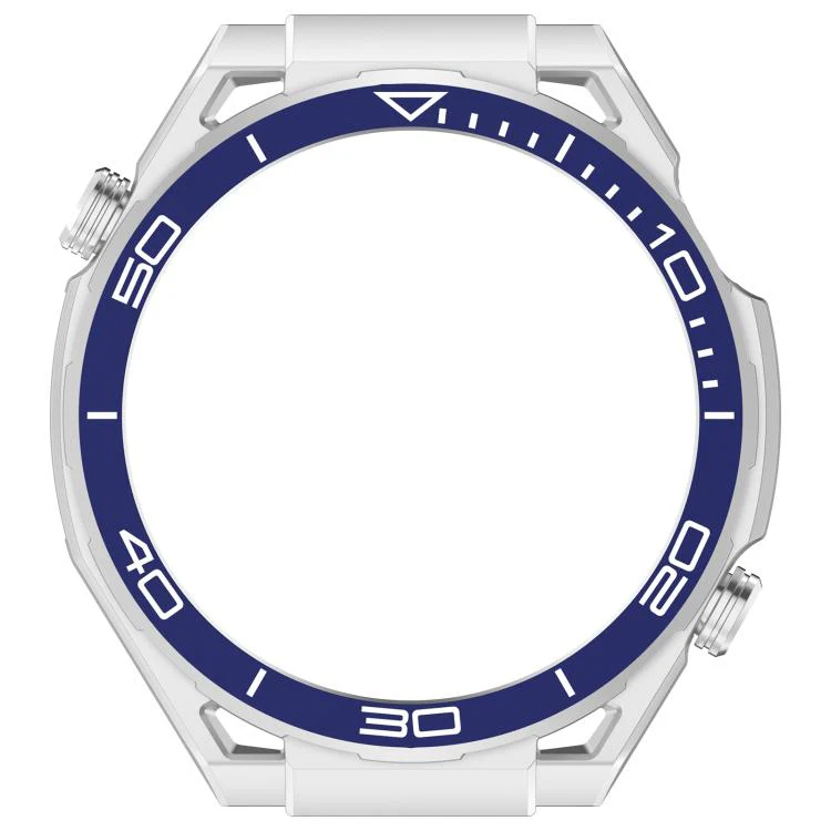 For Huawei Watch GT 6 46mm Change to Watch Ultimate Design PC Hollow Watch Protective Cover(Silver Blue) - Image 5