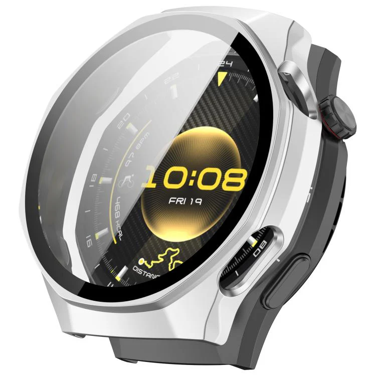 For Huawei Watch GT 6 Pro Tempered Film Integrated PC Watch Cover(Frosted Silver)