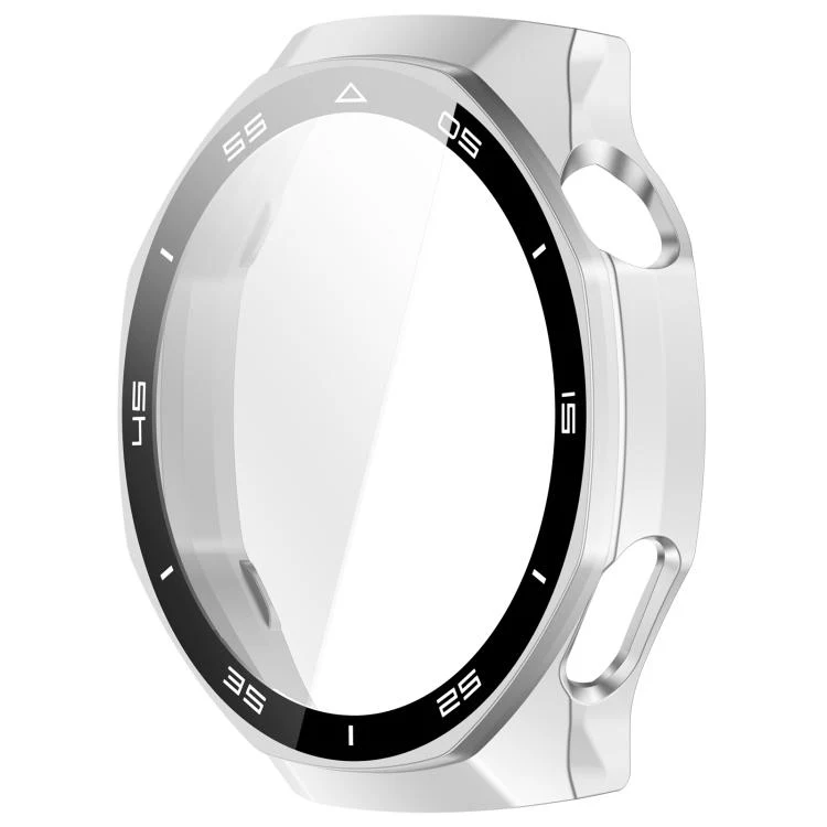 For Huawei Watch GT 6 Pro Tempered Glass Film Integrated PC Scale Watch Protective Cover(Bright Silver) - Image 3