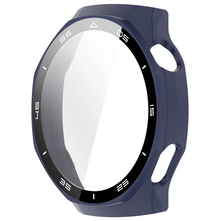 For Huawei Watch GT 6 Pro Tempered Glass Film Integrated PC Scale Watch Protective Cover(Midnight Blue) - Image 3