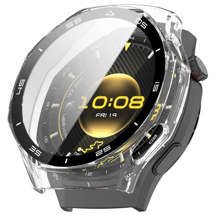 For Huawei Watch GT 6 Pro Tempered Glass Film Integrated PC Scale Watch Protective Cover(Transparent)