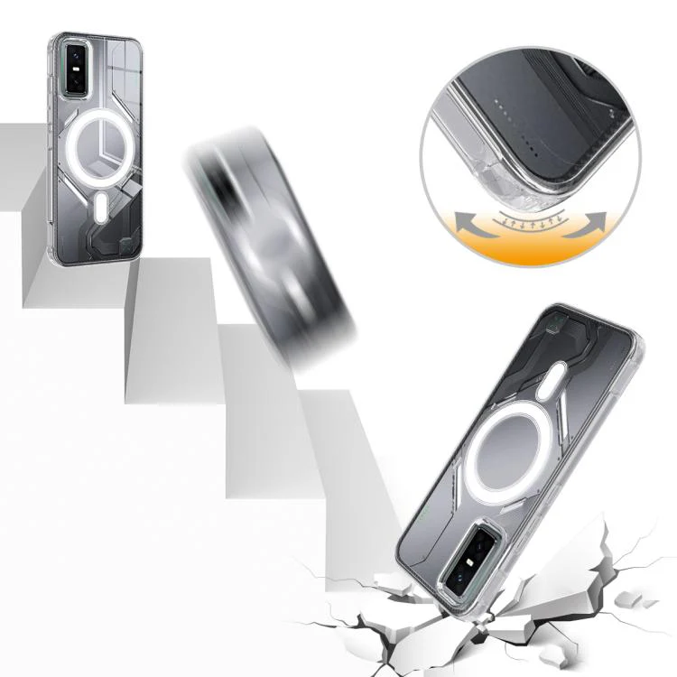 For Infinix GT 30 Pro 5G / GT 30 5G MagSafe Clear Acrylic PC Hybrid TPU Phone Case(Transparent) - Image 8