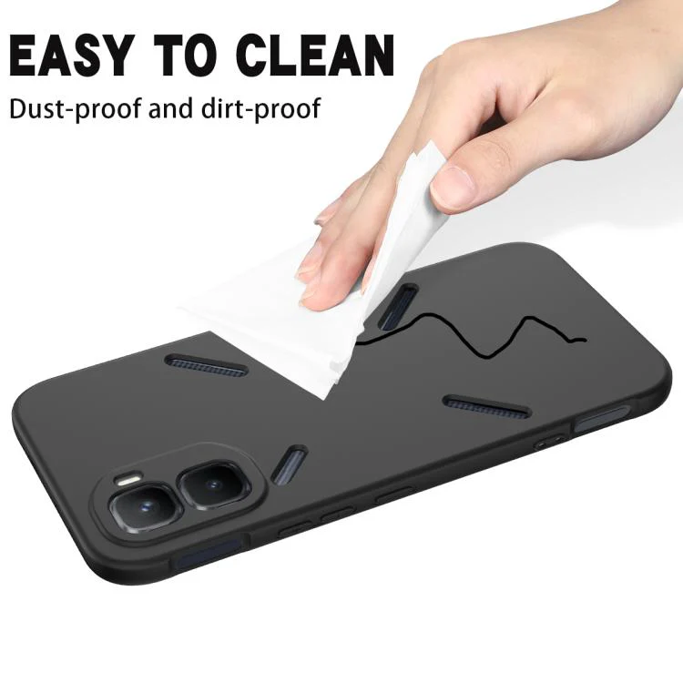 For Infinix GT 50 Pro 5G Solid Color Liquid Silicone Dropproof Full Coverage Phone Case(Black) - Image 8