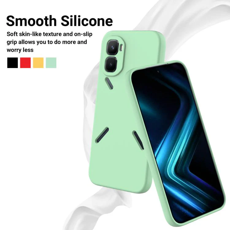 For Infinix GT 50 Pro 5G Solid Color Liquid Silicone Dropproof Full Coverage Phone Case(Green) - Image 3