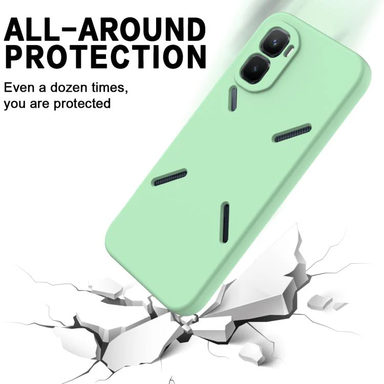 For Infinix GT 50 Pro 5G Solid Color Liquid Silicone Dropproof Full Coverage Phone Case(Green) - Image 5