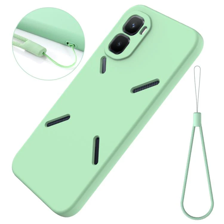 For Infinix GT 50 Pro 5G Solid Color Liquid Silicone Dropproof Full Coverage Phone Case(Green) - Image 7