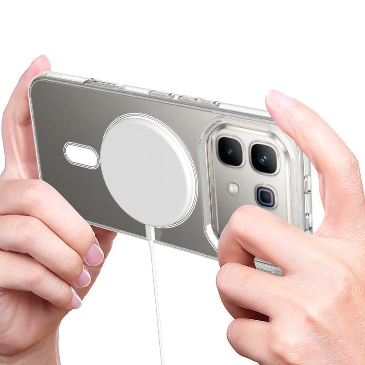 For Infinix Note 60 / Note 60 Pro 5G MagSafe Clear Acrylic PC Hybrid TPU Phone Case(Transparent) - Image 6