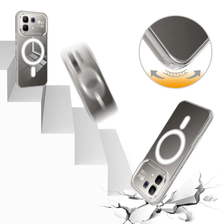 For Infinix Note 60 / Note 60 Pro 5G MagSafe Clear Acrylic PC Hybrid TPU Phone Case(Transparent) - Image 8