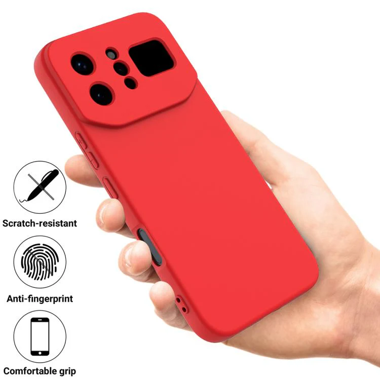 For Infinix Note 60 Ultra 5G Solid Color Liquid Silicone Dropproof Full Coverage Phone Case(Red) - Image 2