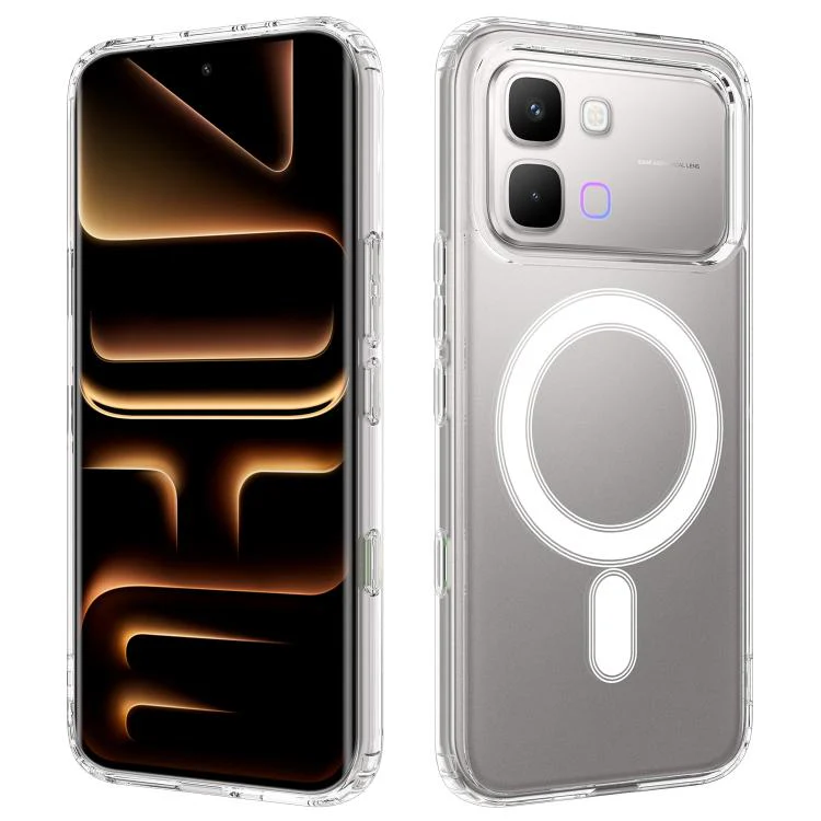 For Infinix Note Edge 5G MagSafe Clear Acrylic PC Hybrid TPU Phone Case(Transparent)
