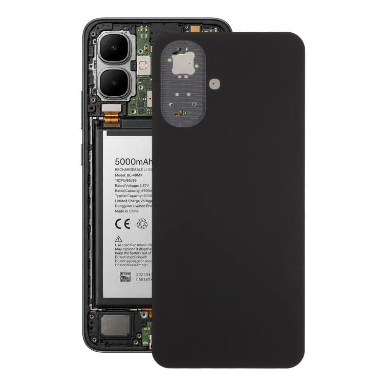 For Infinix Smart 10 X6725 Original Battery Back Cover(Black)