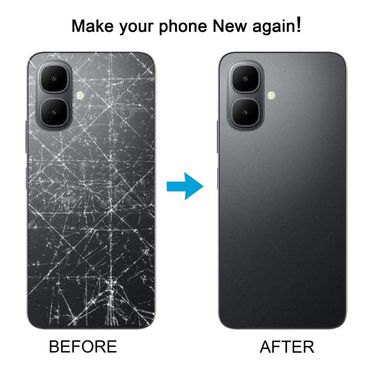 For Infinix Smart 10 X6725 Original Battery Back Cover(Black) - Image 6