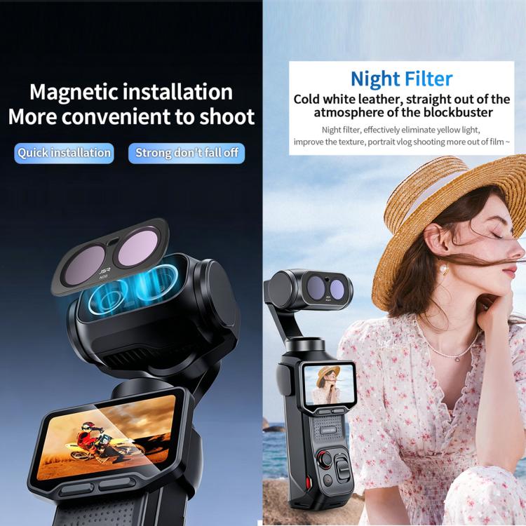 For Insta 360 Luna Ultra JSR CB Series Magnetic Camera Lens Filter, Filter:3 in 1 ND8-32 - Image 6