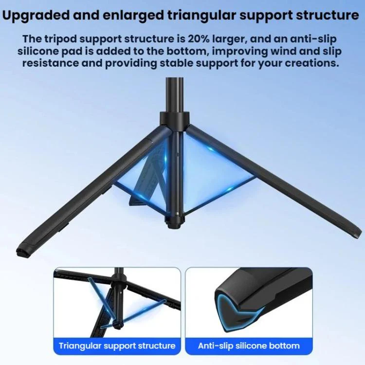 For Insta360 Ace Pro / 2 / X5 Flymile Quick-Release Selfie Extension Pole Tripod(Black) - Image 5