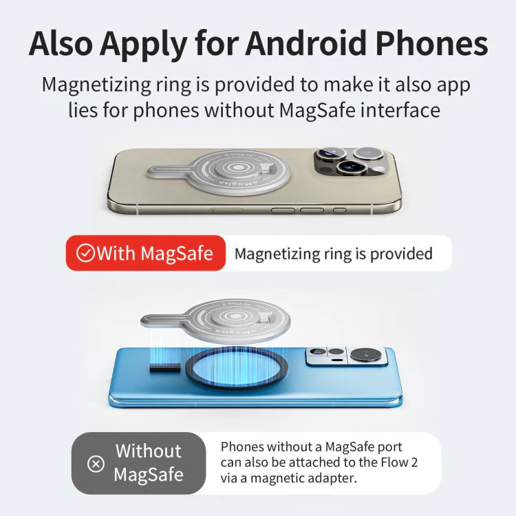 For Insta360 Flow 2 Pro AMagisn Magnetic Phone Mount Adapter Accessories - Image 7