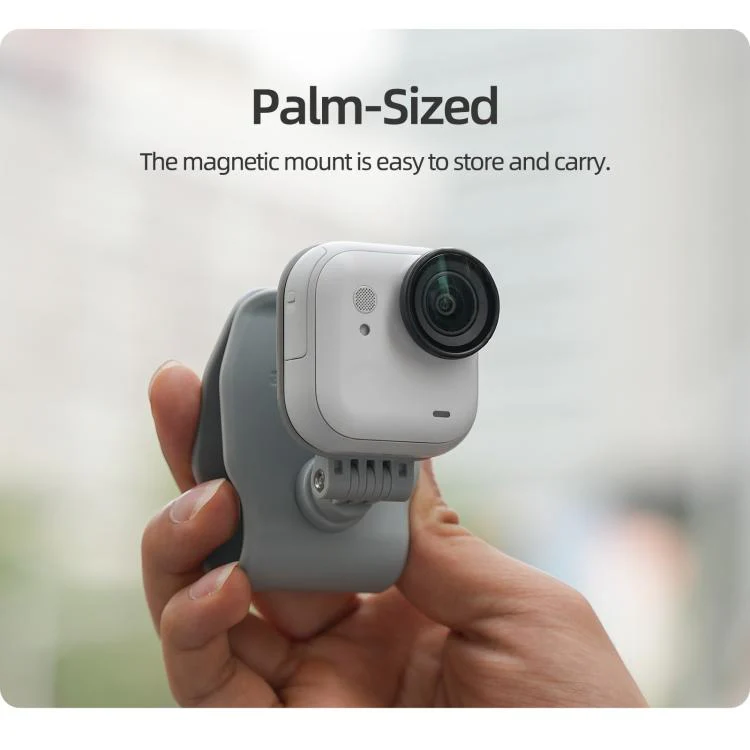 For Insta360 GO Ultra Sunnylife Magnetic Car Sun Visor Mount Action Camera Holder 360 Rotating 180 Tilt Sun Visor Holder (Grey) - Image 13