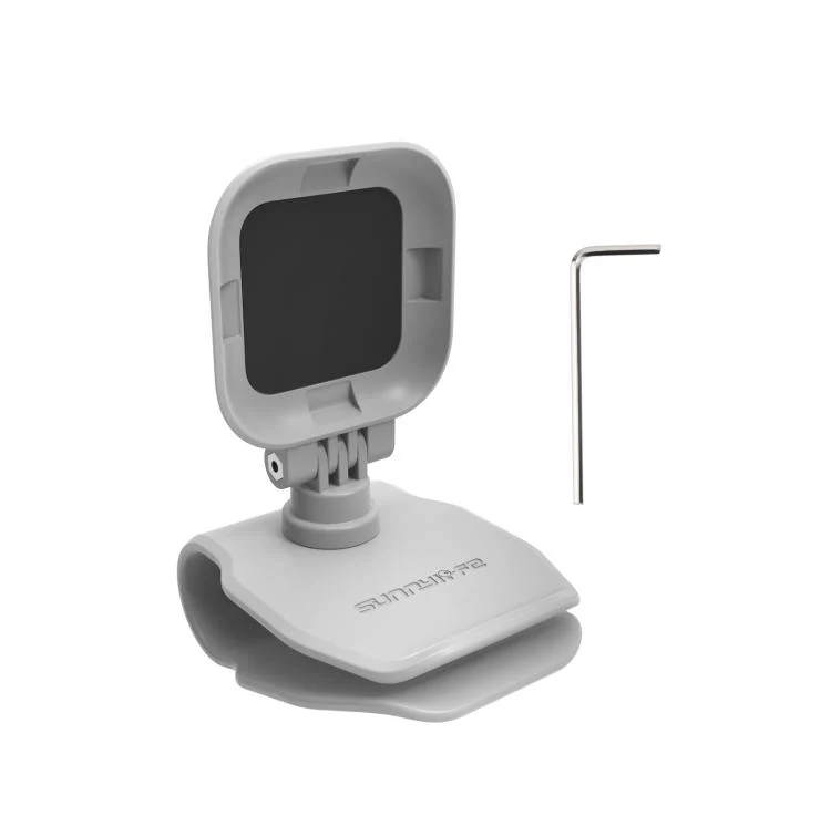 For Insta360 GO Ultra Sunnylife Magnetic Car Sun Visor Mount Action Camera Holder 360 Rotating 180 Tilt Sun Visor Holder (Grey) - Image 2