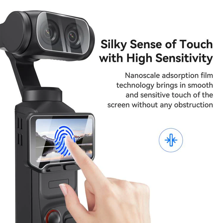 For Insta360 Luna Ultra aMagisn 9H Tempered Glass Screen Protector Screen & Lens Protective Film 1+1 Pack - Image 5