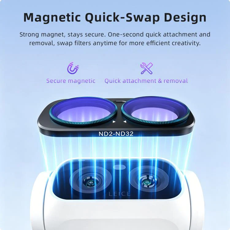For Insta360 Luna Ultra aMagisn Magnetic Lens Filter LPR - Image 4