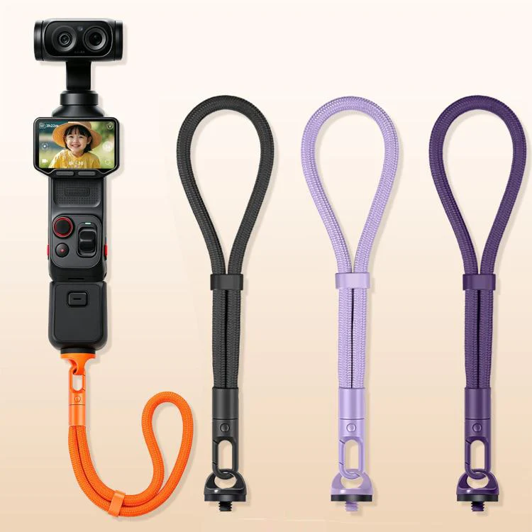 For Insta360 Luna Ultra Anti-Loss Self-Locking Adjustable Camera Wrist Lanyard(Burgundy) - Image 2
