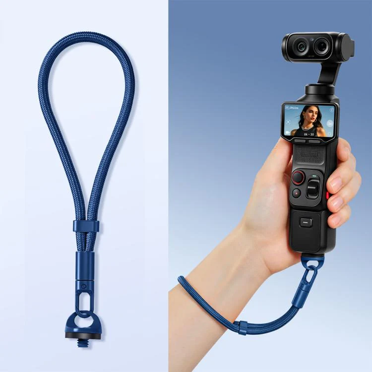 For Insta360 Luna Ultra Anti-Loss Self-Locking Adjustable Camera Wrist Lanyard(Sapphire Blue)