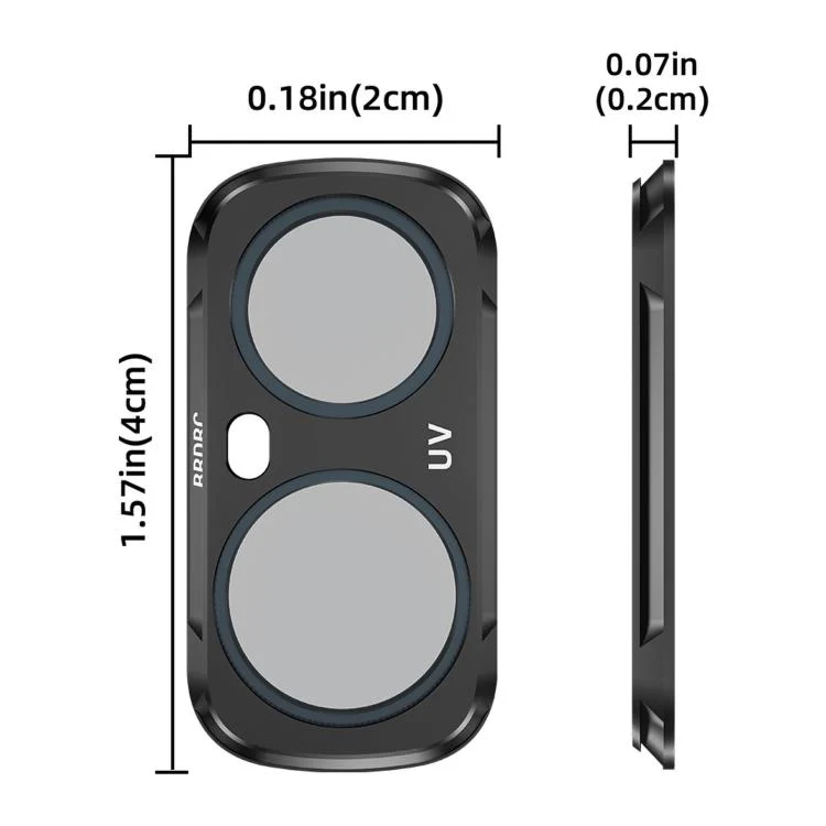 For Insta360 Luna Ultra BRDRC Filter Accessories, Specification: Black Soft - Image 4