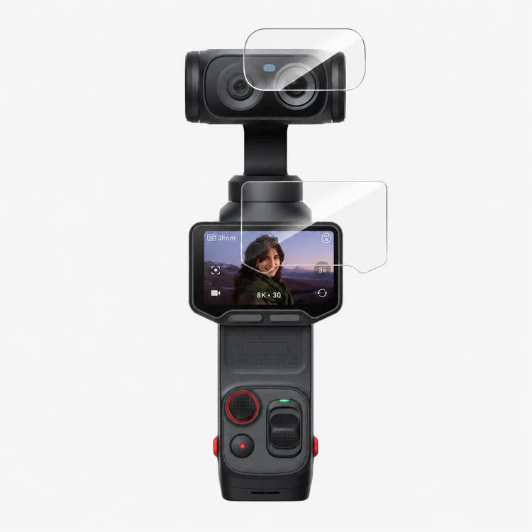For Insta360 Luna Ultra PULUZ 9H HD Tempered Glass Screen Film + Lens Protector (Transparent) - Image 3