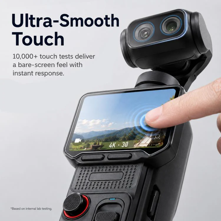 For Insta360 Luna Ultra PULUZ 9H HD Tempered Glass Screen Film + Lens Protector (Transparent) - Image 4