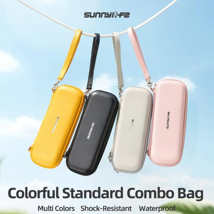 For Insta360 Luna Ultra Sunnylife Colorful Protective Organizer Standard Combo Bag(Cherry Pink) - Image 4