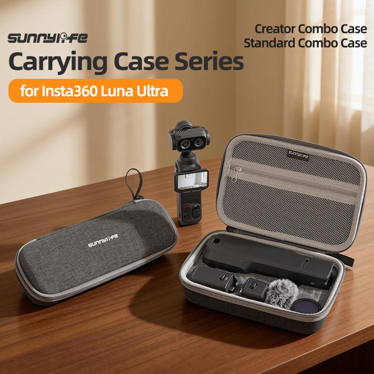 For Insta360 Luna Ultra Sunnylife Mini Carrying Case Handbag Creator Combo Bag (Dark Gray) - Image 3
