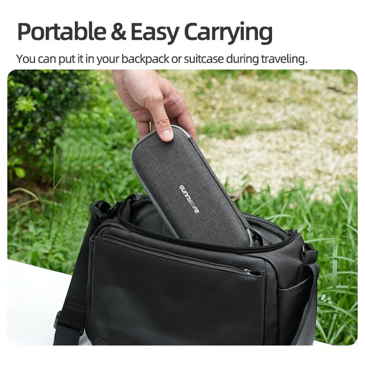 For Insta360 Luna Ultra Sunnylife Mini Carrying Case Handbag Standard Combo Bag (Dark Gray) - Image 7