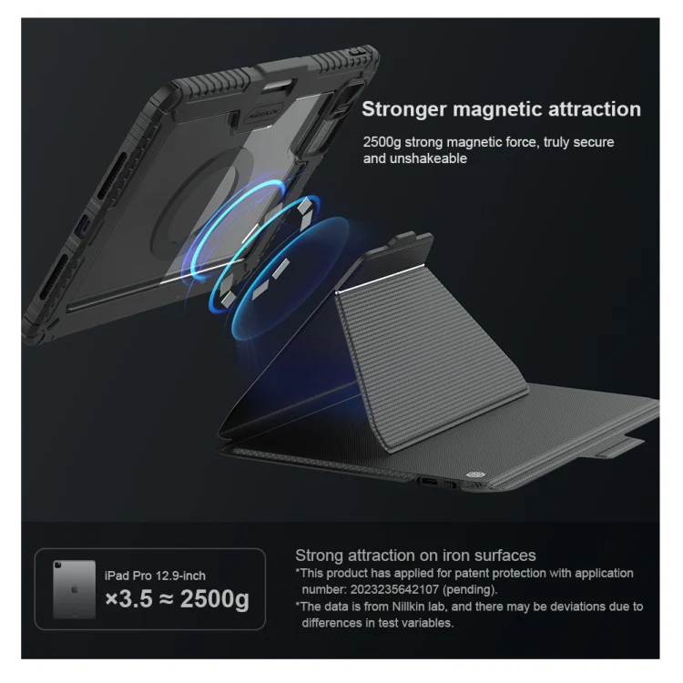 For iPad Pro 11 2024 Nillkin Backlit Version Bumper Link Keyboard Case - Image 4