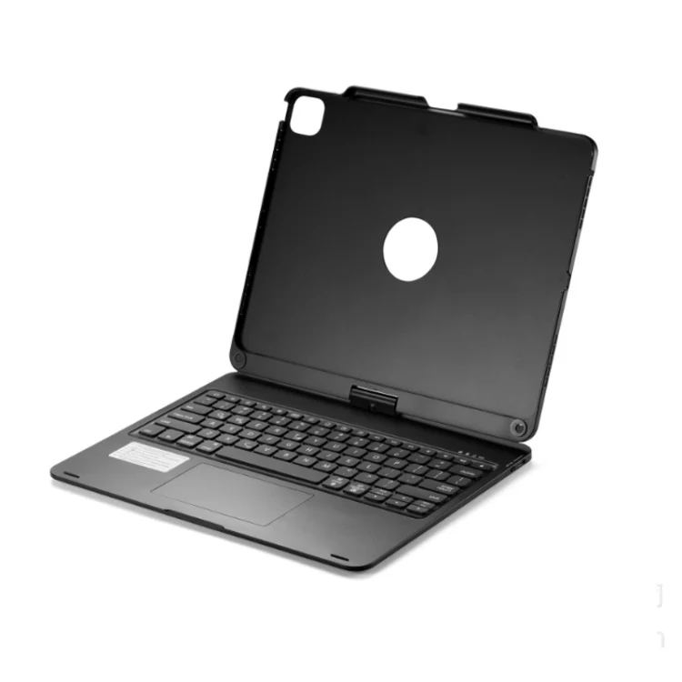For iPad Pro 12.9 Inch 2022/2021/2020/2018 Tablet Bluetooth Touch Keyboard With Backlight 360 Degree Rotation(Black) - Image 2