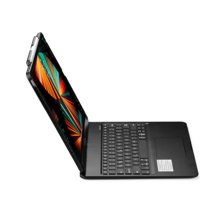 For iPad Pro 12.9 Inch 2022/2021/2020/2018 Tablet Bluetooth Touch Keyboard With Backlight 360 Degree Rotation(Black) - Image 5