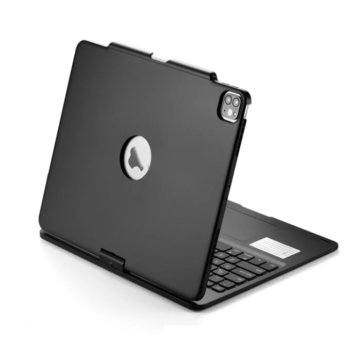 For iPad Pro 12.9 Inch 2022/2021/2020/2018 Tablet Bluetooth Touch Keyboard With Backlight 360 Degree Rotation(Black) - Image 6