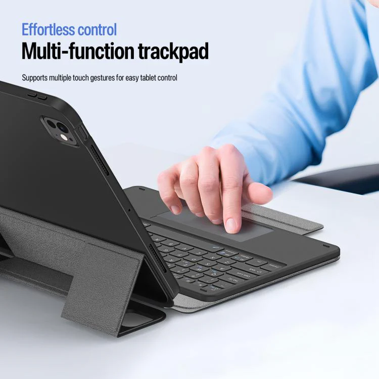 For iPad Pro 13 2025 / 2024 DUX DUCIS YK Series Magnetic Wireless Keyboard Vegan Leather Tablet Case(Black) - Image 6